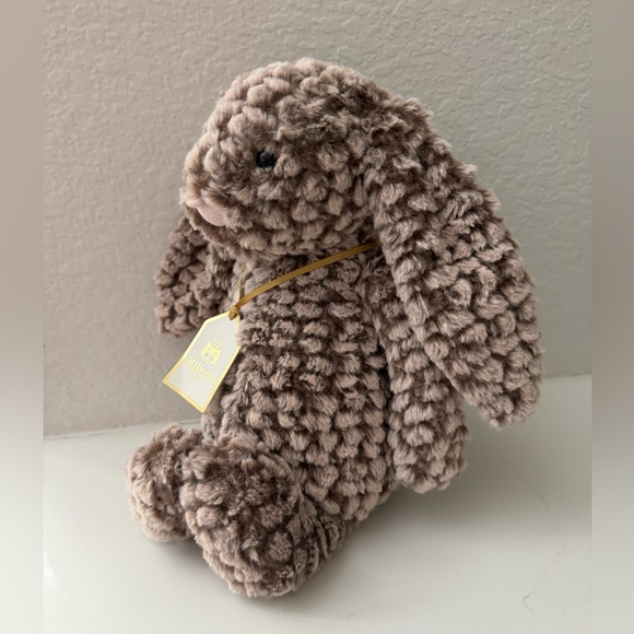 Authentic NWT Jellycat Bashful Luxe Bunny Pine Rare LAST ONE Gold Tag - Picture 2 of 16